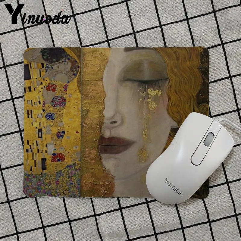 Yinuoda the kiss Gustav Klimt художественная живопись резиновая мышь прочный Настольный