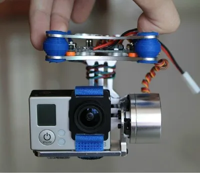 

free shipping 2-axis BGC Brushless Camera Gimbal Controller PTZ aluminum Full set of parts ready to use