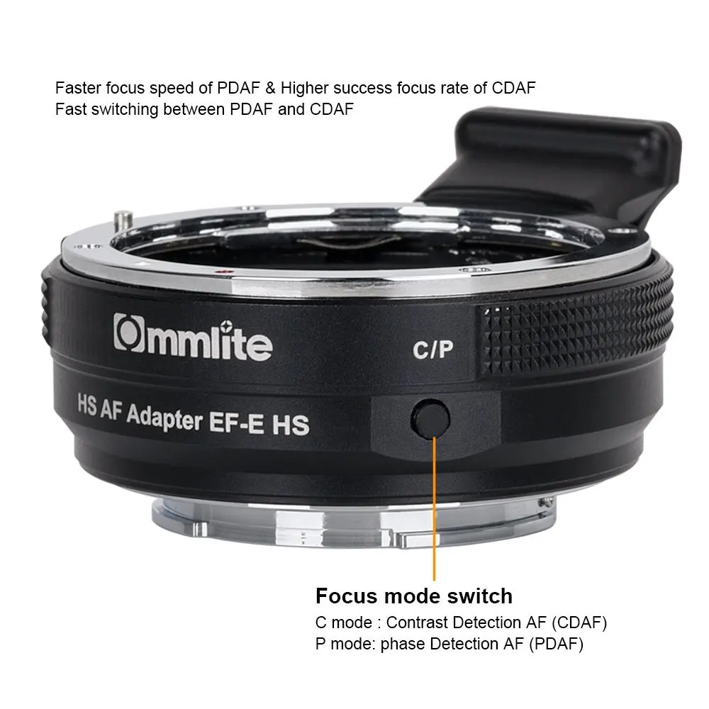 Commlite CM-EF-E HS AF объектив адаптер для Canon EF/EF-S объектив для sony E камеры