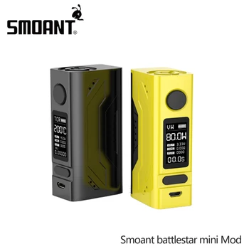 

Original Smoant battlestar mini Mod 80W TC TCR mode box mod vape battlestar electronic cigarette mod 18650 vapor Vaporizer