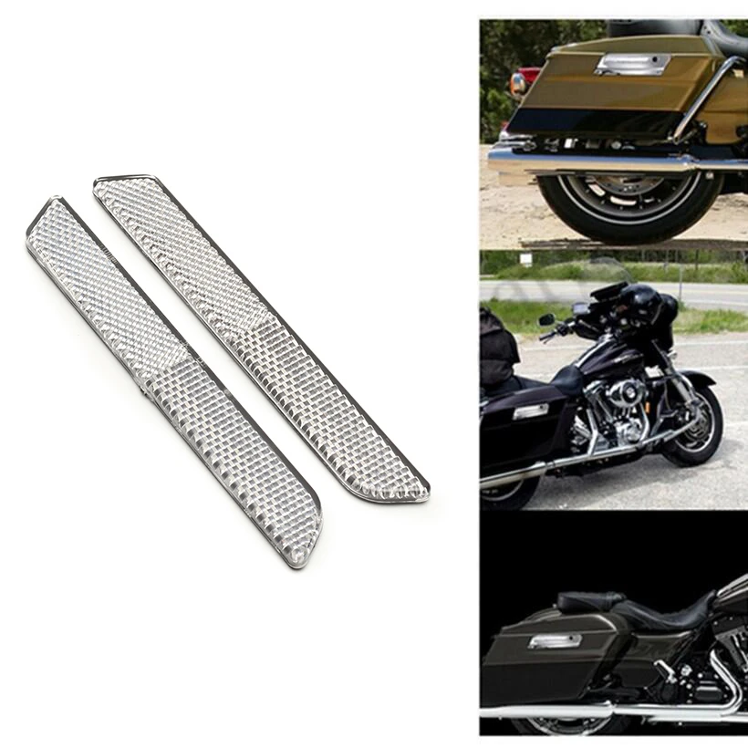 2x Motorcycle Front Fork Leg Reflector Safety Warning for Harley Latch