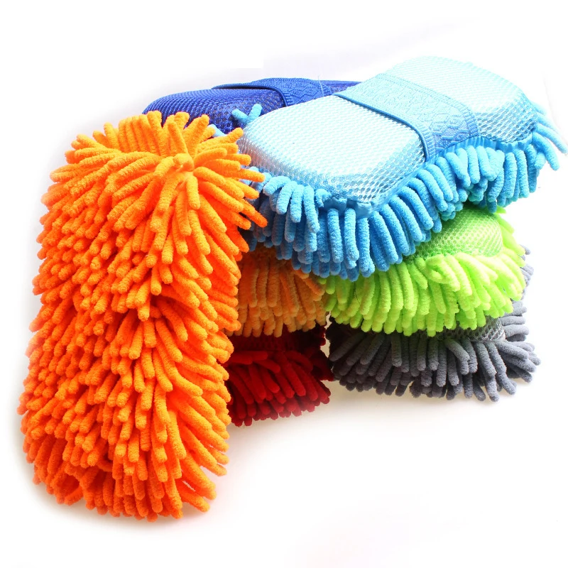 Waxing Sponge Chenille Wipe Car Wash Sponge Car Clean