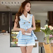 dabuwawa summer shorts 2016 new casual fashion plaid shorts female