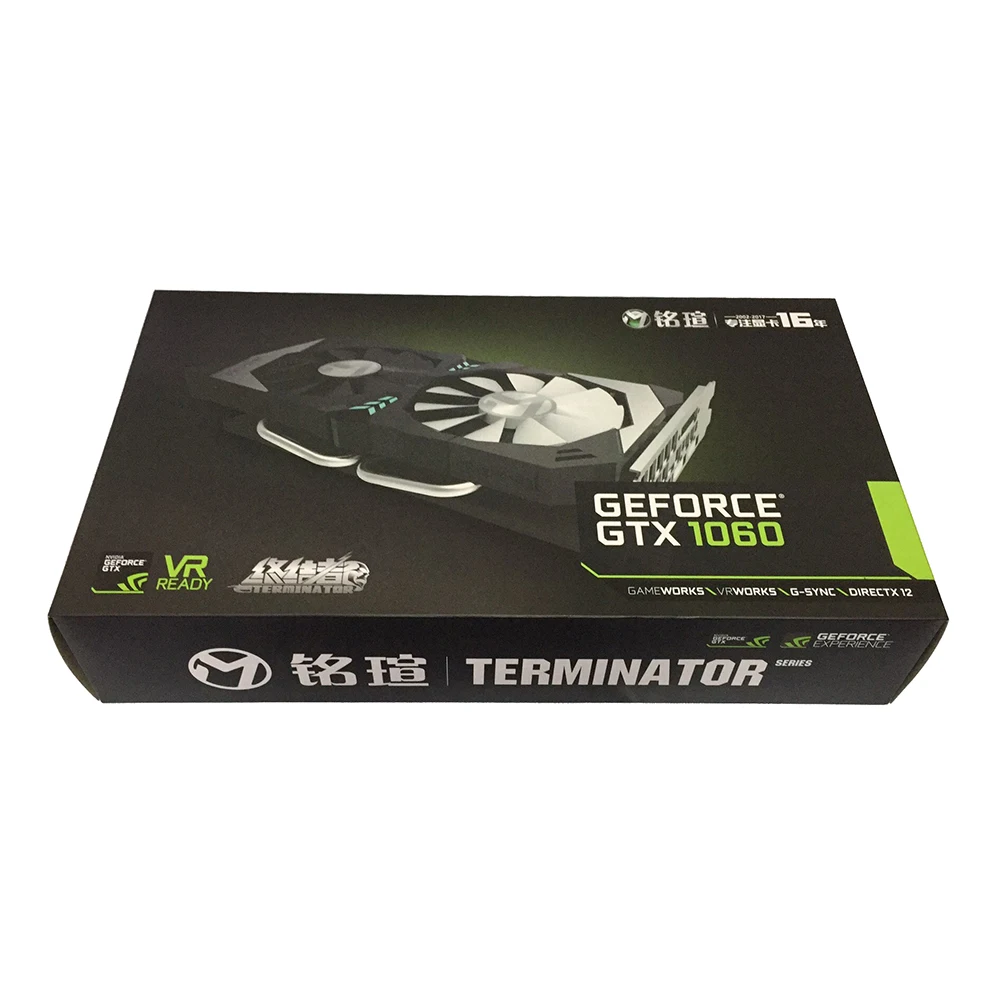 Новейшая модель MAXSUN GTX1060 5G Графика карты 160bit GDDR5 8008 МГц 1506 1708 1280 единиц 16nm DP * 3 + HDMI dvi
