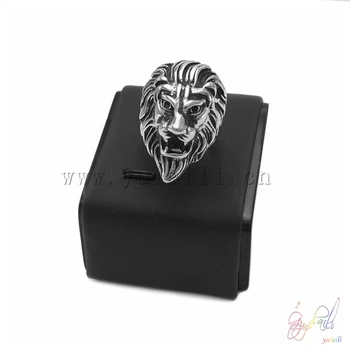 

Yulaili -Lion Head- Skull Ring 361L Stainless Steel Ring Domineering Ring