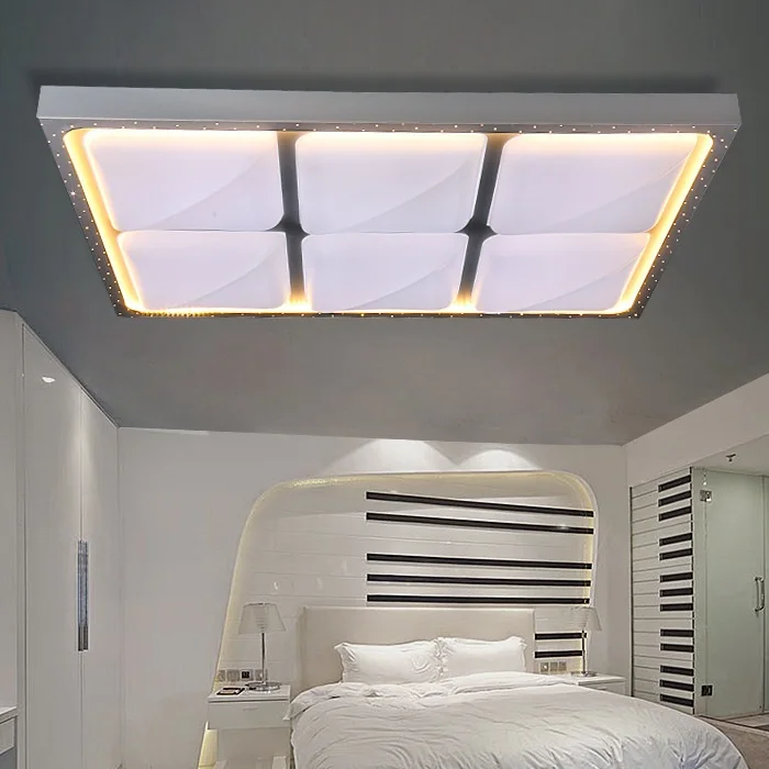

Rectangular & Square Hardware Acrylic LED Ceiling Light Living Room Bedroom Study Lighting Commercial LED Ceiling lamp 110-240V