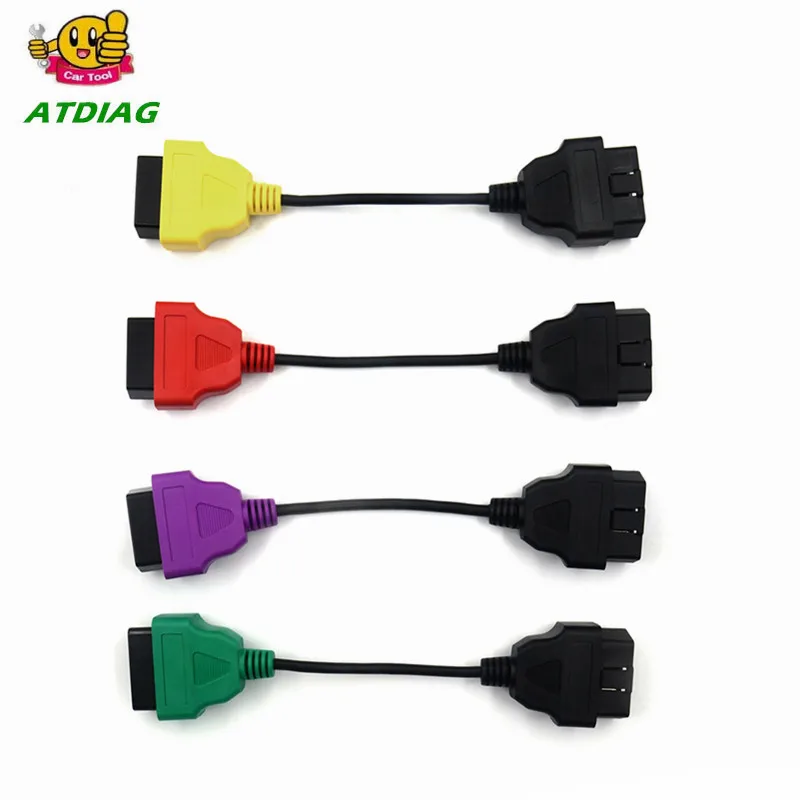 4PCS/lot High Quality fiatecuscan OBD2 Connector Diagnostic Cable For Fiat ECU Scan MultiECUScan