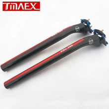 new Tmaex reggisella carbon mtb road bike cycling reggisella full carbon reggisella 27.2mm / 30.8mm / 31.6 * 350mm 25 degrees
