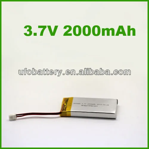 505070 2000mAh 3.7 volt Lithium Polymer Rechargeable Bateries cell/Li-ion cell