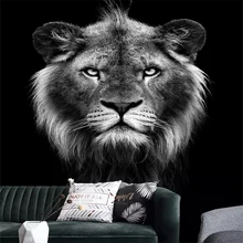 3D обои европейская живопись маслом черно-белые фотообои с фигурами тигров настенная ткань для гостиной Детская комната спальня настенный домашний декор Фреска