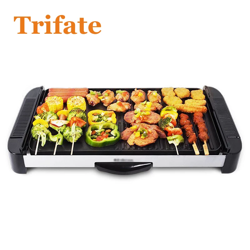 JZK P181 household non stick smokeless 1800w large bakeware barbecue