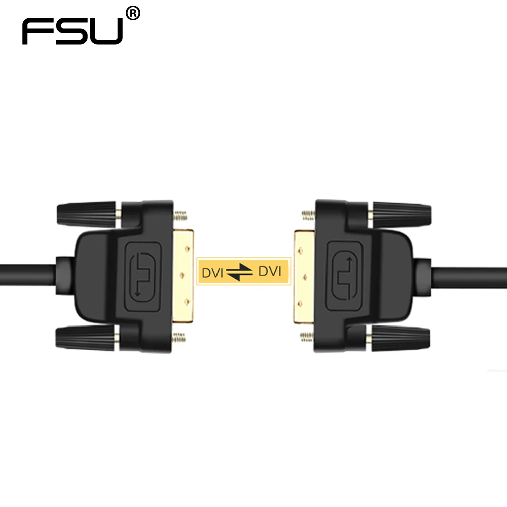Высокоскоростной кабель DVI к DVI-D 24+ 1 штекер позолоченный штекер-штекер 1 м 1,8 м 2 м 3 м для lcd DVD HDTV xbox проектор