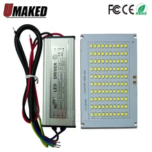 1set Full Power LED Flooding PCB 20W 30W 50W 100W 150W SMD2835 led PCB board+ Waterproof driver for floodlight