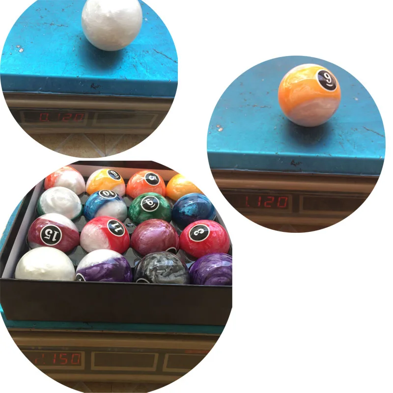 New Design Pool Table Billiard Ball Set 2 1/4" 57.2MM 2.25" 8 Ball complete set of Nine Balls Billliard Accessories
