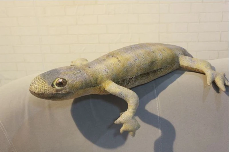 Dorimytrader Simulation Animal Lizard Plush Toy Big Realistic Animals Lizard Doll Gift for Kids Creative Decoration 100cm 29inch DY50027(22)_1