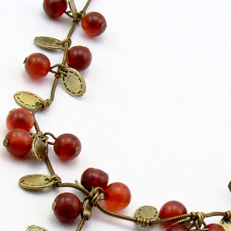 Богемное красное Вишневое ожерелье, винтажное красное вино, вишня, Круглый бисер, многоэтажное ожерелье, женское ювелирное изделие, длинные элегантные цепочки, ожерелье