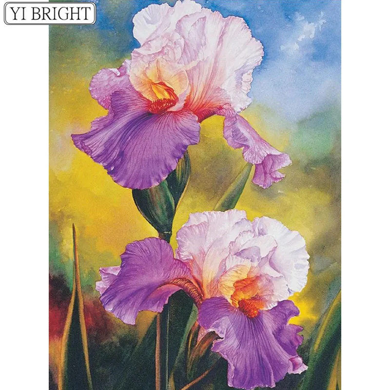 

5D DIY Full Square Diamond Painting Cross Stitch Paper flower 3D Diamond Embroidery Rhinestone Mosaic Home Decor