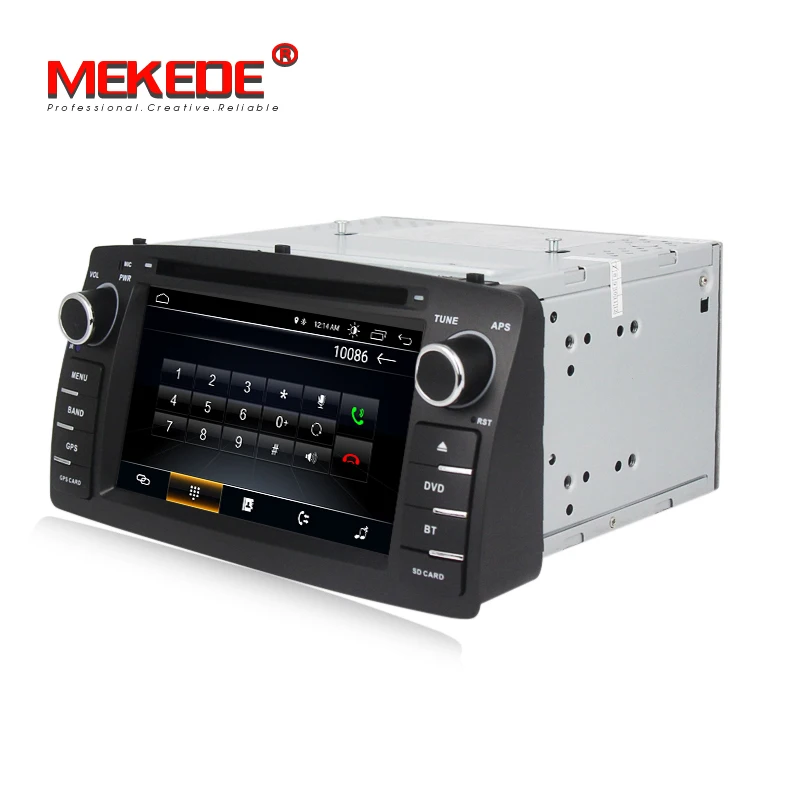 Perfect Quad core car radio Fit for Toyota Corolla E120 BYD F3 with android 8.1 system support gps dvd navigation autoaudio wifi BT SWC 4