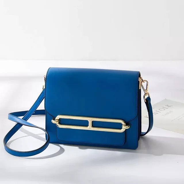 Women Chic And Simple Small Navy Blue Flap Bag Shoulder Women Chic And Simple Small Navy Blue Flap Bag Shoulder Crossbody