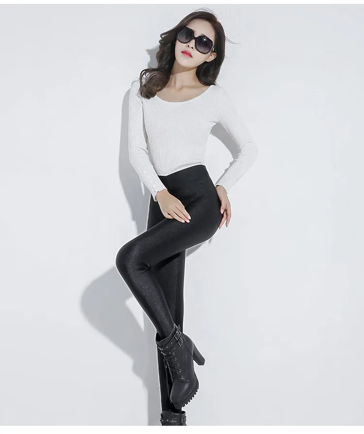 women-polyester-Spandex-knit-thick-velvet-black-winter-leggings-female-clothing