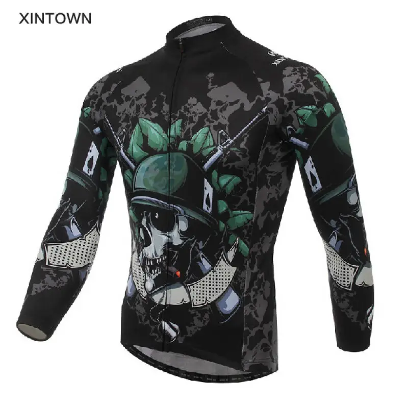 XINTOWN-Full-Zipper-Cycling-Jersey-Bike-Ropa-Ciclismo-Bicycle-Clothing-Long-Sleeve-Jersey-Pants-Size-S