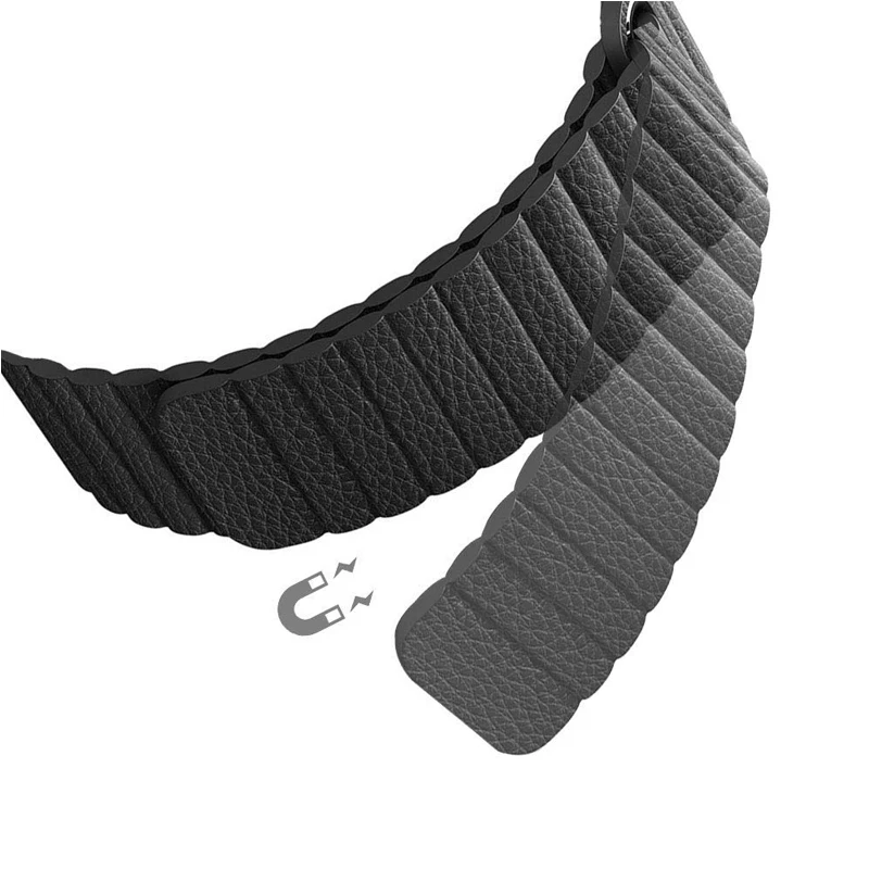 Cena Prawdziwy skórzany pasek pasek na pasek do apple watch 44mm 40mm 42mm 38mm apple watch 5 4 3 2 1 iwatch magnetyczne paski do zegarków akcesoria
