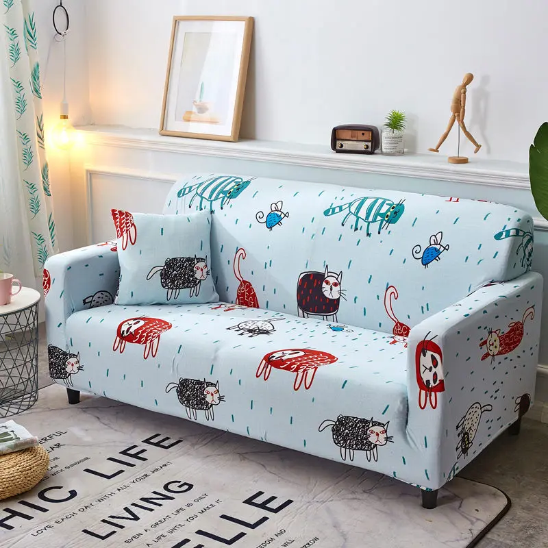 Чехол для дивана, упругие Угловые диванные чехлы для дивана, универсальный растягивающийся секционный мебельный чехол из спандекса для гостиной 001 - Цвет: 30188