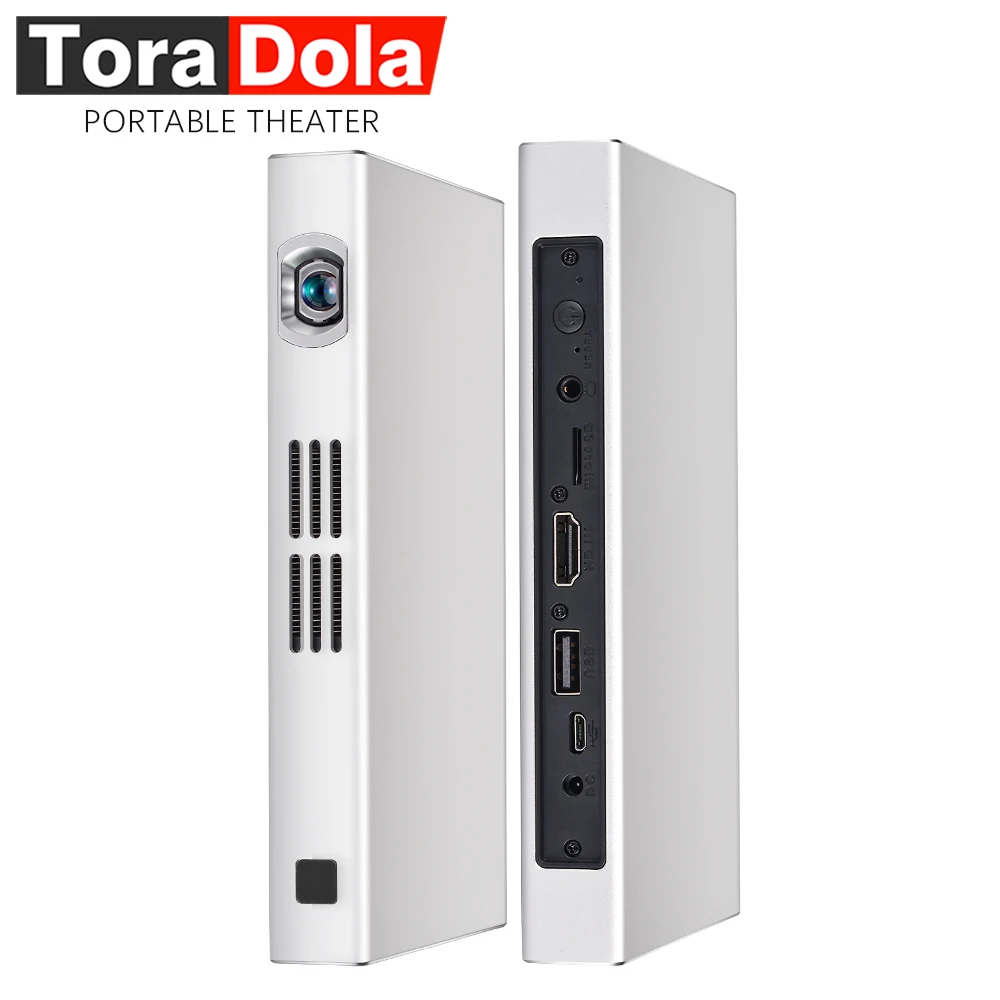 TORA DOLA PH40S, Portable DLP Projector, 1280x800 LED Beamer with Android 5.0 WIFI, Bluetooth, 8000mAH Battery, Optional PH40