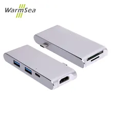 Multiport USB C HUB with hdmi 4k sd micro tf card 2 usb 3.0 type c adapter usb-c dongle type-c dock PD charging for macbook pro
