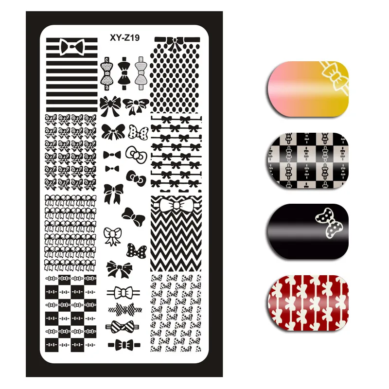 

32 Designs Choice Nail Art Stamping Plates Templates Nail Image Template DIY UV Gel Manicure Nail Stamping Polish Stencils 1Pcs