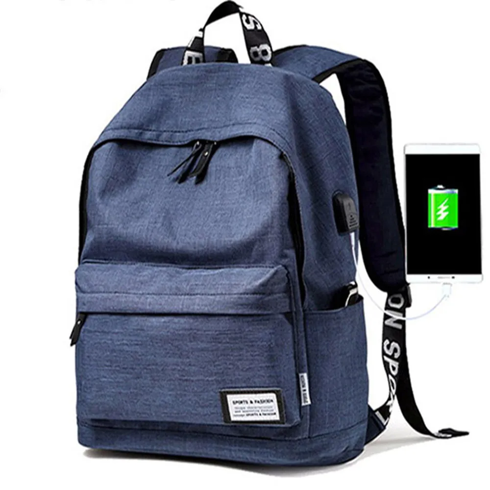 USB rechargeable Backpack 2019 Women Bags Students School Bag For Girls