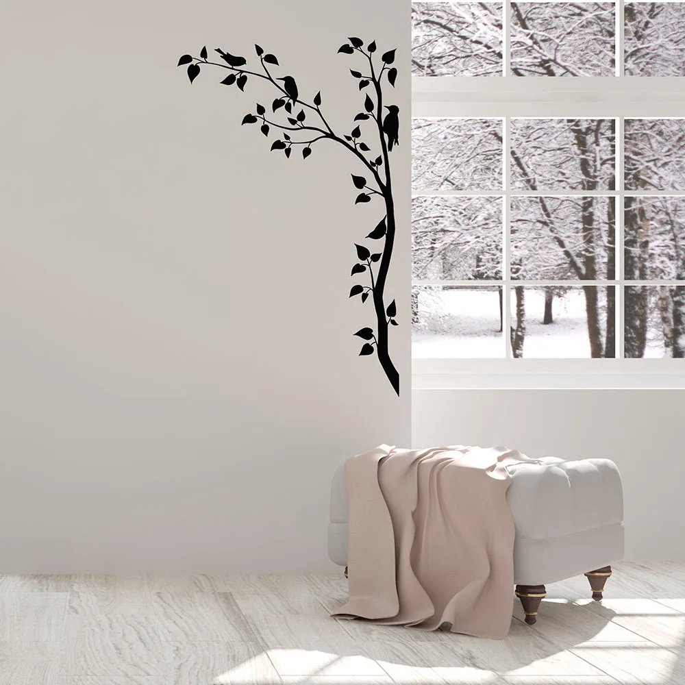 Branches Tree Beards Leaves Nature vinyl wall decal home decor Living