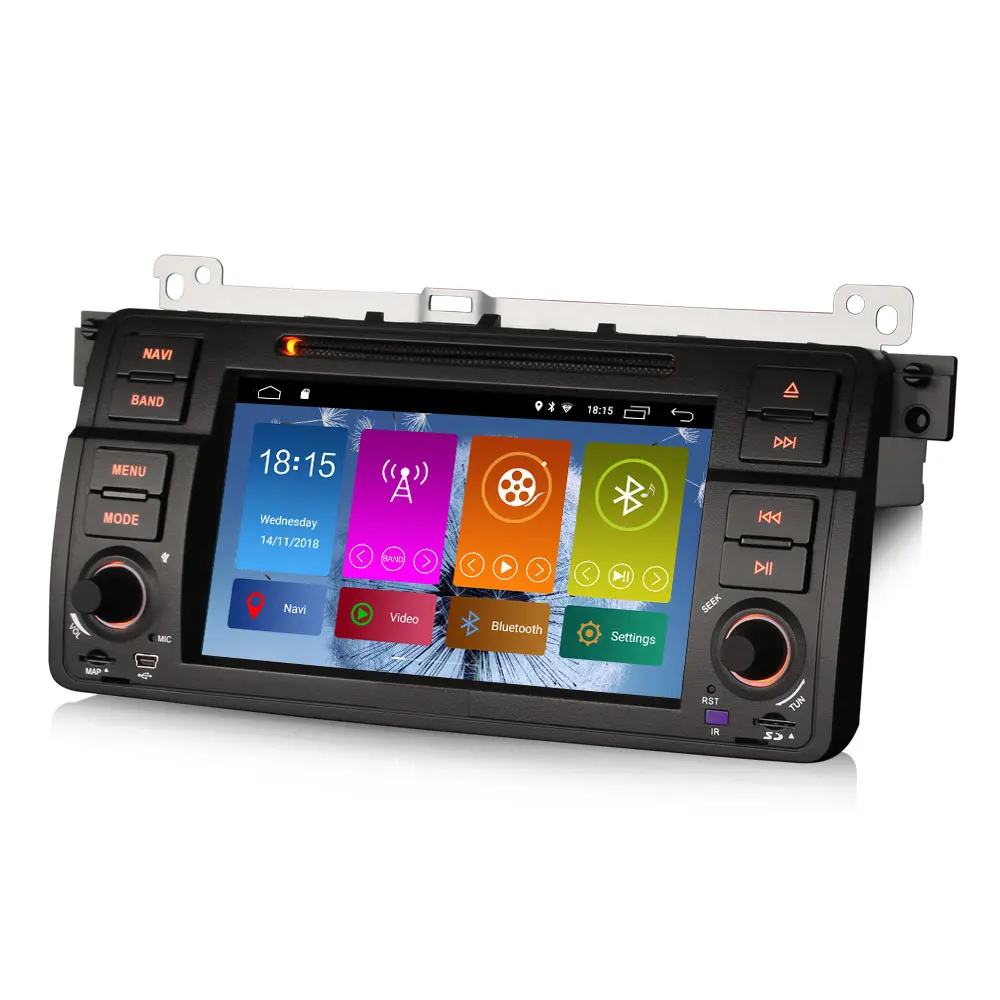 Top 7" Android 8.1 Oreo OS Car DVD Multimedia GPS Radio for BMW E46/318/320/325 1998-2006 & M3 1998-2006 with Split Screen Support 4