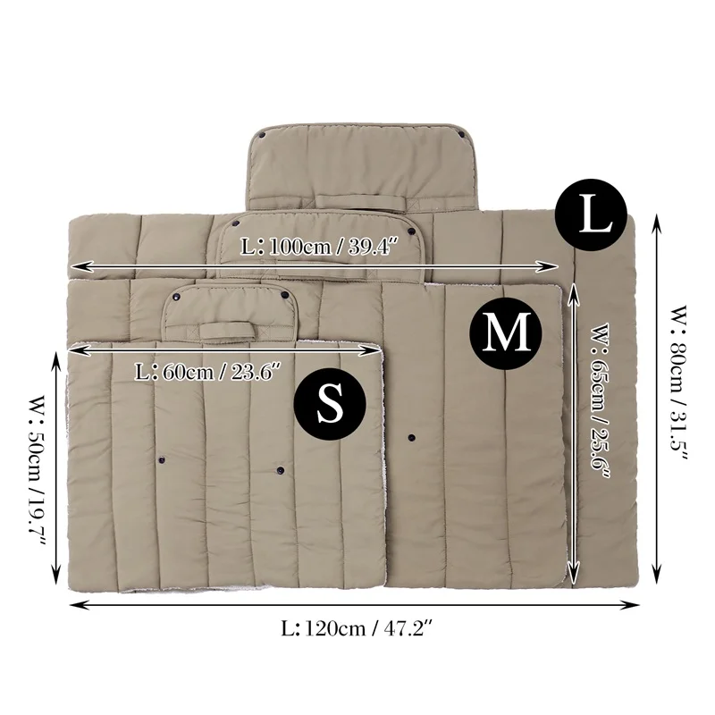 Лежанки для домашних собак, коврики для кошек, мягкие портативные складные подушки для домашних животных, удобная переноска, теплые толстые кровати для щенков, большие кровати для путешествий