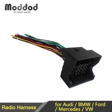 Radio Adapter Wire Harness Connector for BMW Audi VW Mercedes Cars Wiring Cable Adapter