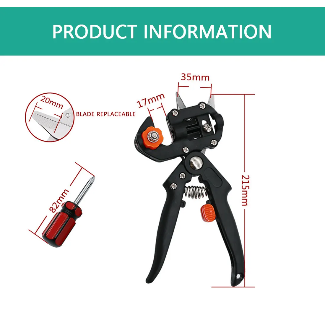Hand Tool Set Cutting Pruner Grafting Machine Garden Tools With 2 Blades Tree Grafting Tools Secateurs Scissors Grafting Tool