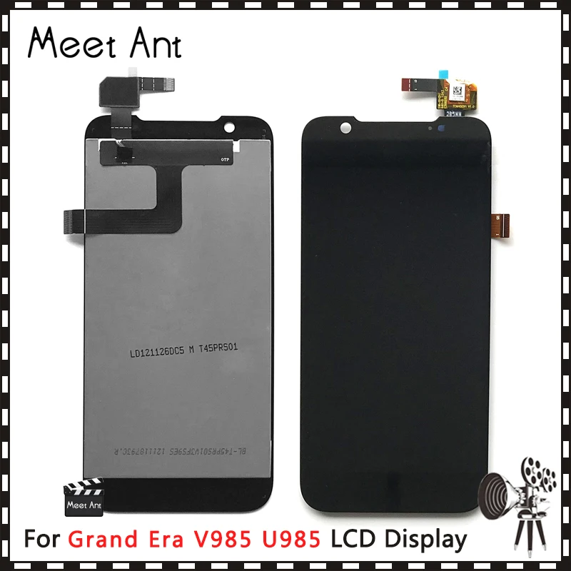 

High Quality 4.5'' For ZTE Grand Era V985 U985 LCD Display Screen With Touch Screen Digitizer Assembly
