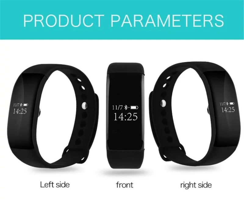

5pcs Bluetooth Bracelet With IP68 Waterproof Heart Rate Monitor Wristband Smart Wristband for iPhone Samsung Xiaomi Smart Band
