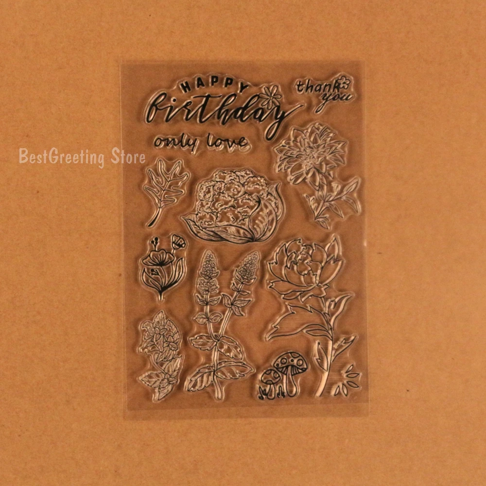 

clear stamps for scrapbooking flowers crafting stamps birthday card making accessories