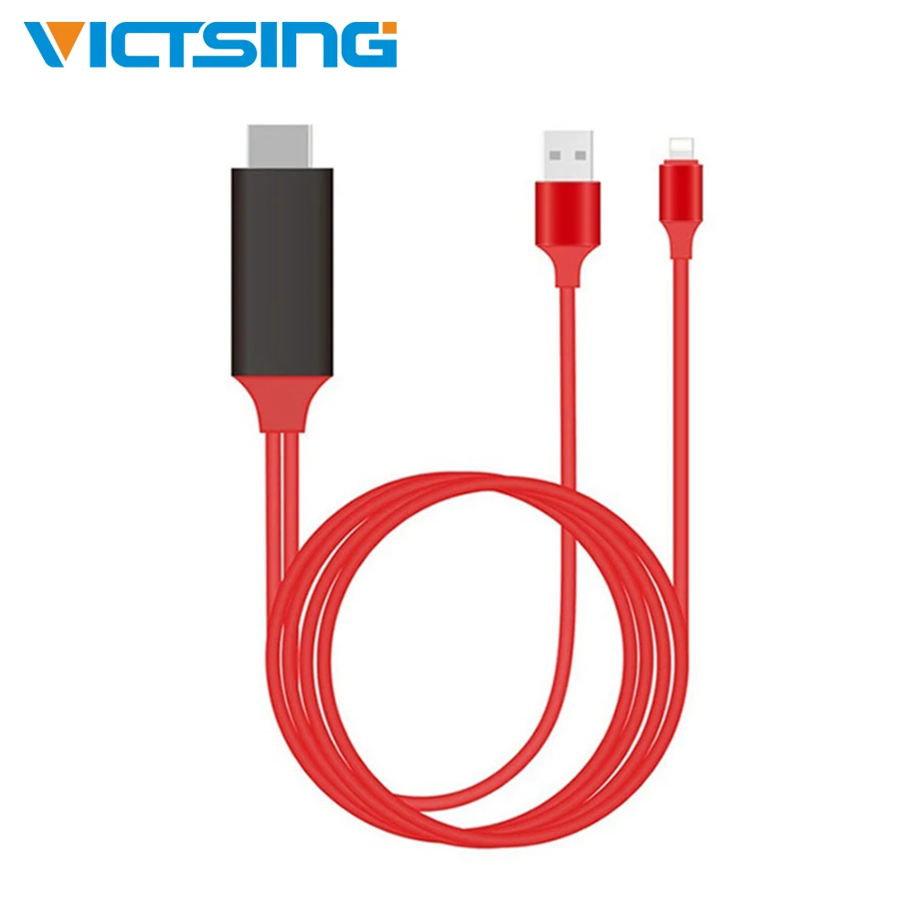 

8 Pin to HDMI Cable HDTV TV Digital AV Adapter 2M USB HDMI 1080P Smart Converter Cable for Apple TV for IPhone HD Plug and Play