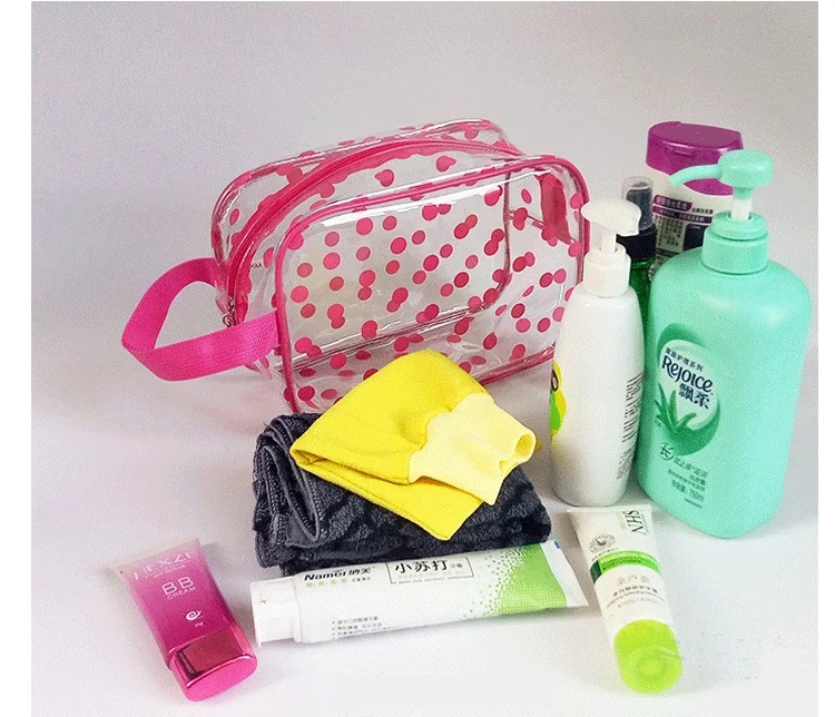 ПВХ водонепроницаемая плотная Прозрачная женская Портативная сумка для плавания и мытья, дорожная сумка для хранения, сумка-тоут, 5 цветов