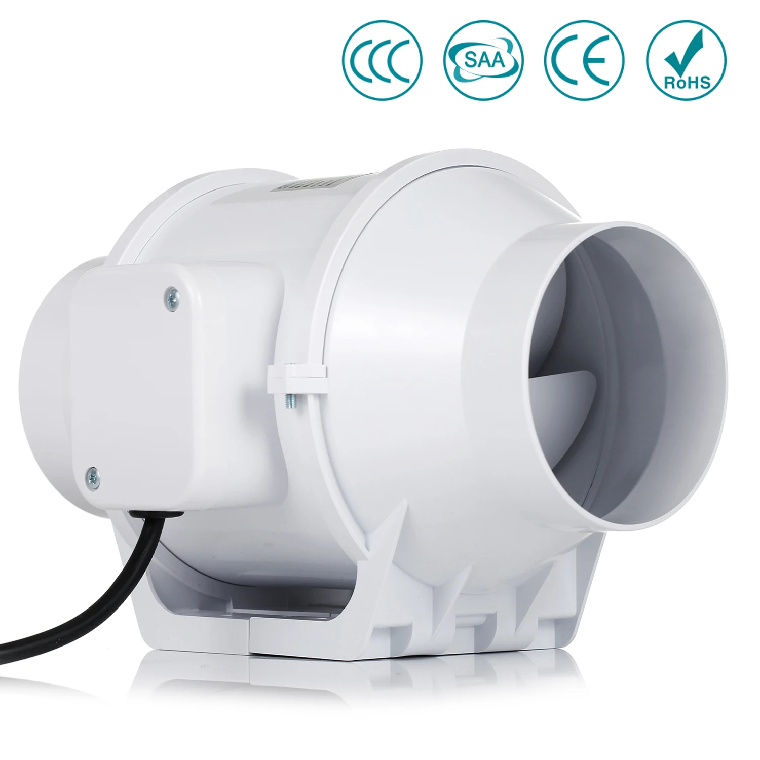 4 inch inline duct fan ventilator air extractor ducted blower booster fan 220V bathroom hood air ventilation system exhaust fans