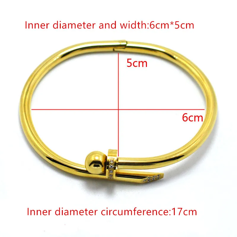 Модные ювелирные изделия, женский браслет на запястье, винты, манжеты для ногтей, браслеты из титановой стали, Браслеты Pulseiras Circle, рождественские подарки