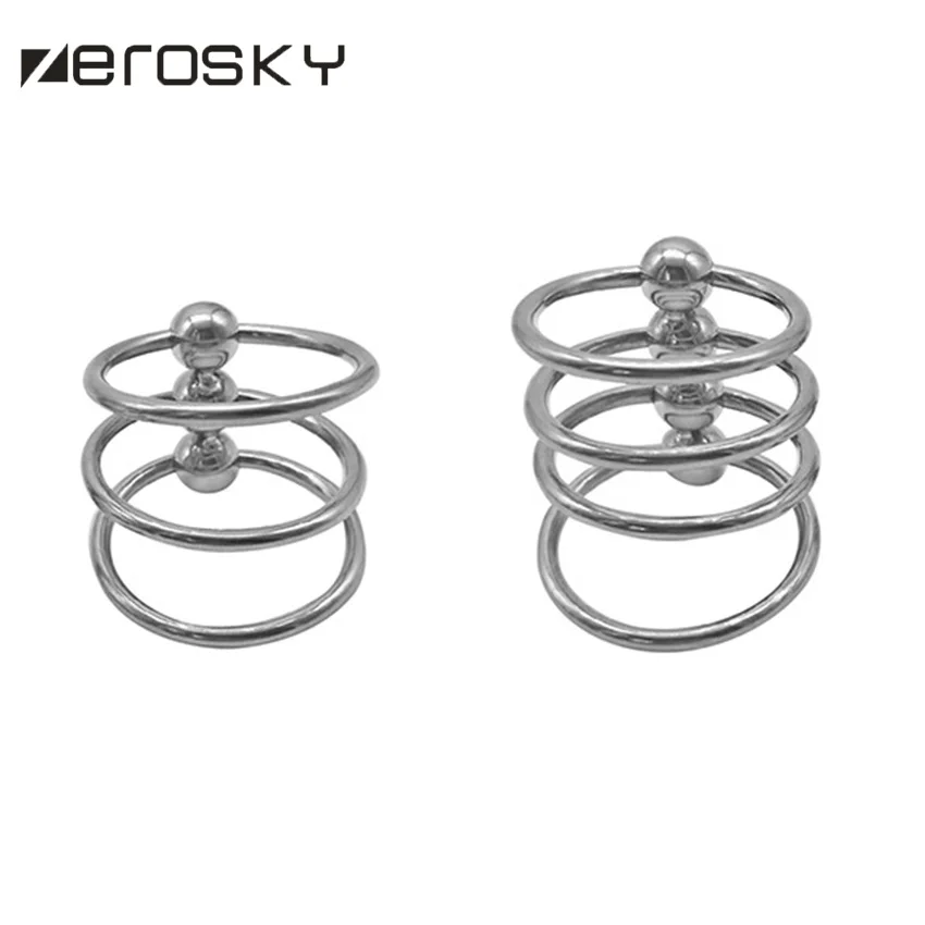 Металлическая петля для пениса Zerosky Кольца секс игрушки мужчин мужская Временная