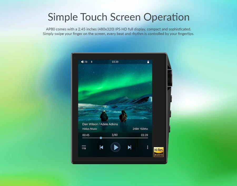Hidizs AP80 Hi-Res ES9218P Ultraportable Bluetooth