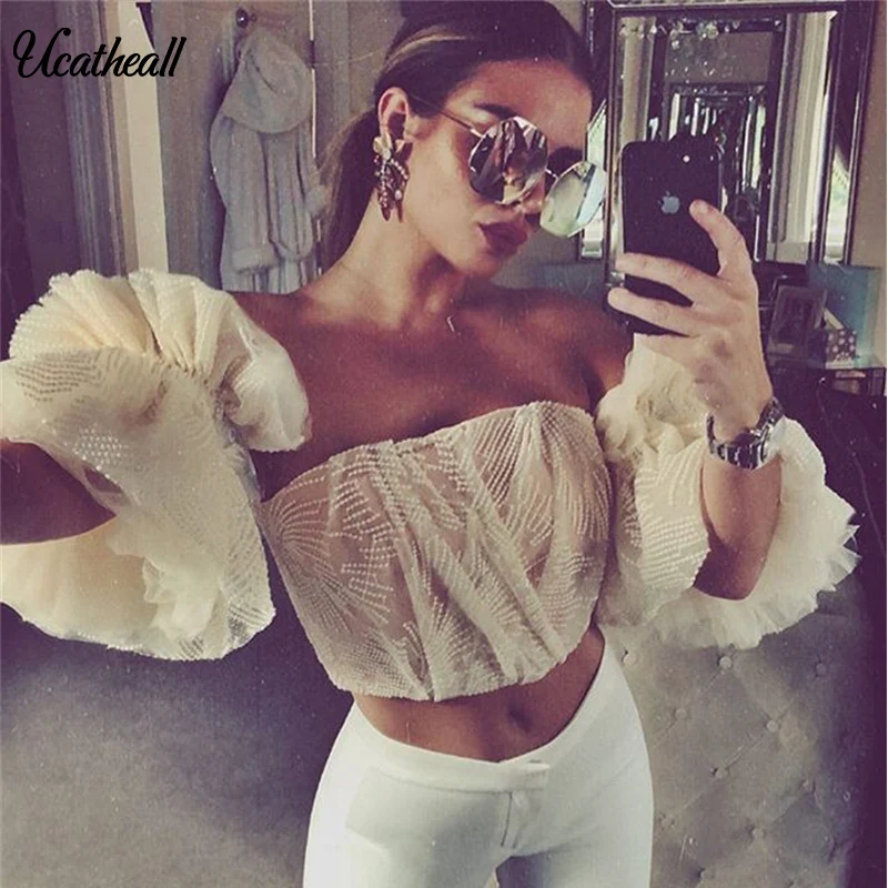 

New Chic Camisole Top 2018 Fashion Women's Lace Vest Tank Tops Cami Top Off Shoulder Strapless Short-length Camisoles For Women