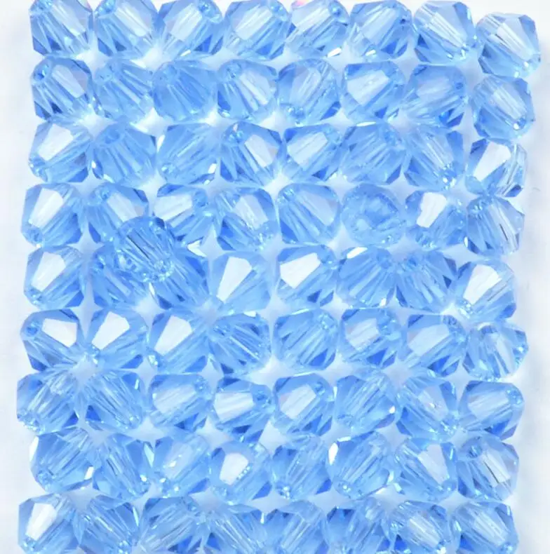 100pcs/Bag Grade AAA 4mm 5301 Seed Bicone Bead Wholesale 4 mm Bicone Roundlle Glass Crystal Beads 30 Color Pick 