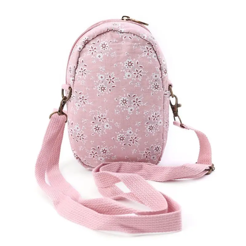 Новая модная Маленькая женская сумочка в стиле ретро с цветочным принтом, сумка для мобильного телефона, мини сумка через плечо, Повседневная сумка для девочек, 4 цвета