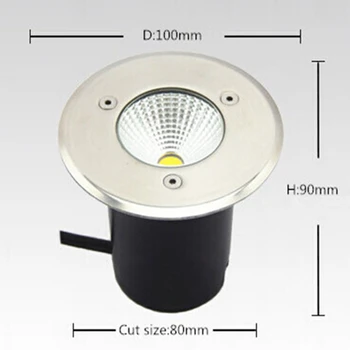 

Free Shipping(10pcs) 7W/10W/12W COB LED Underground light DC12V/AC85-265V Buried Lamp Inground Lighting Outdoor