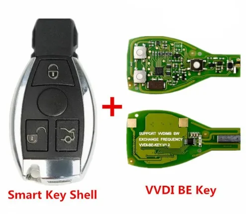 Xhorse VVDI BE Pro/VVDI MB BGA/VVDI2 полный с Умной оболочкой 3 кнопки для Mercedes Benz сборка с Xhorse VVDI ключ